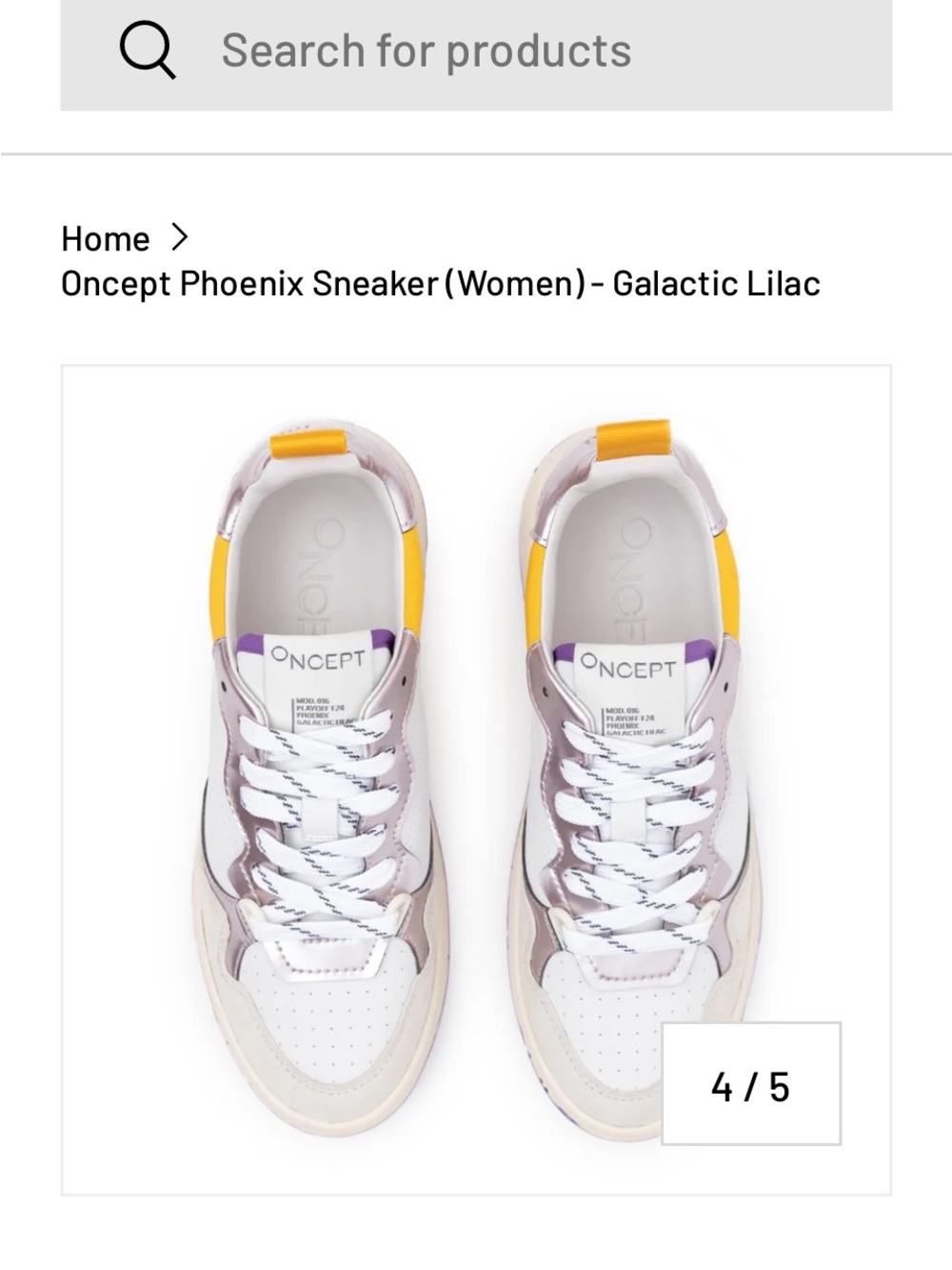 Oncept Phoenix Sneaker for Women - Galactic Lilac